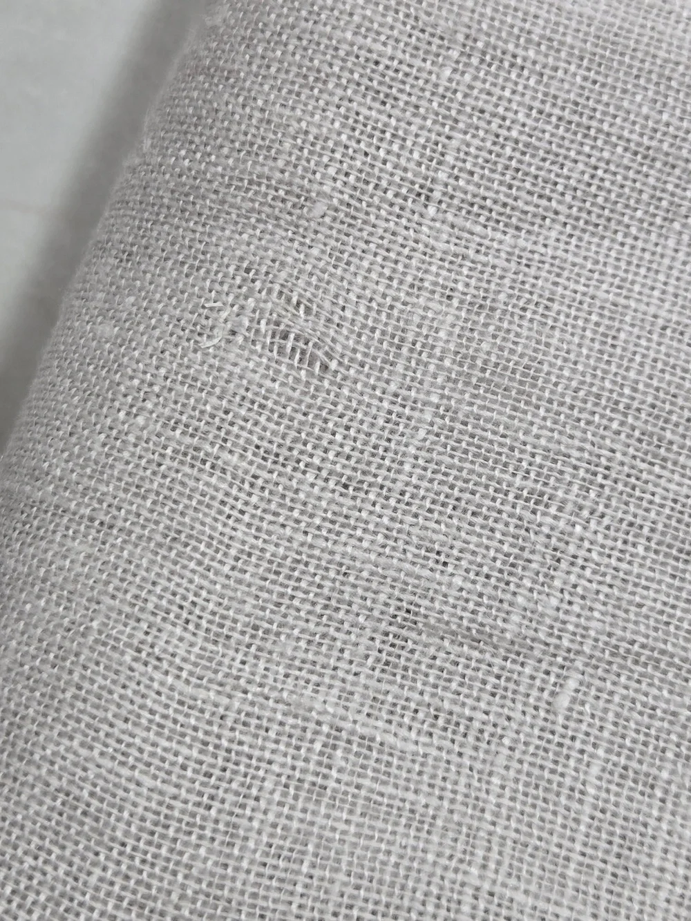 QUINCE Set Of 4 48x84 European Linen Sheer Curtains Cloud 9236